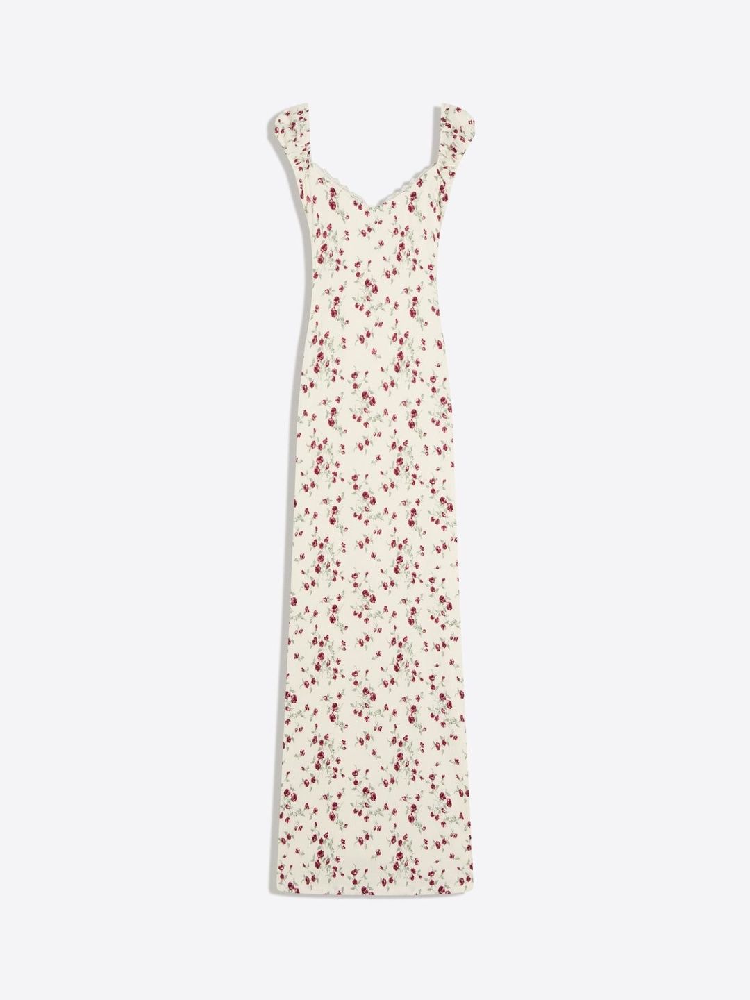 Lace Crinkle Midi Dress