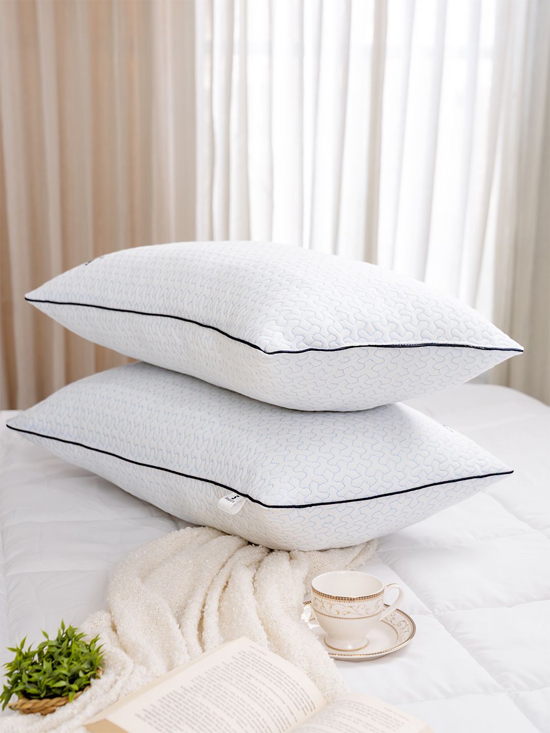 Sleepstore White Set of 2 Fibre Filled Polyester Pillow