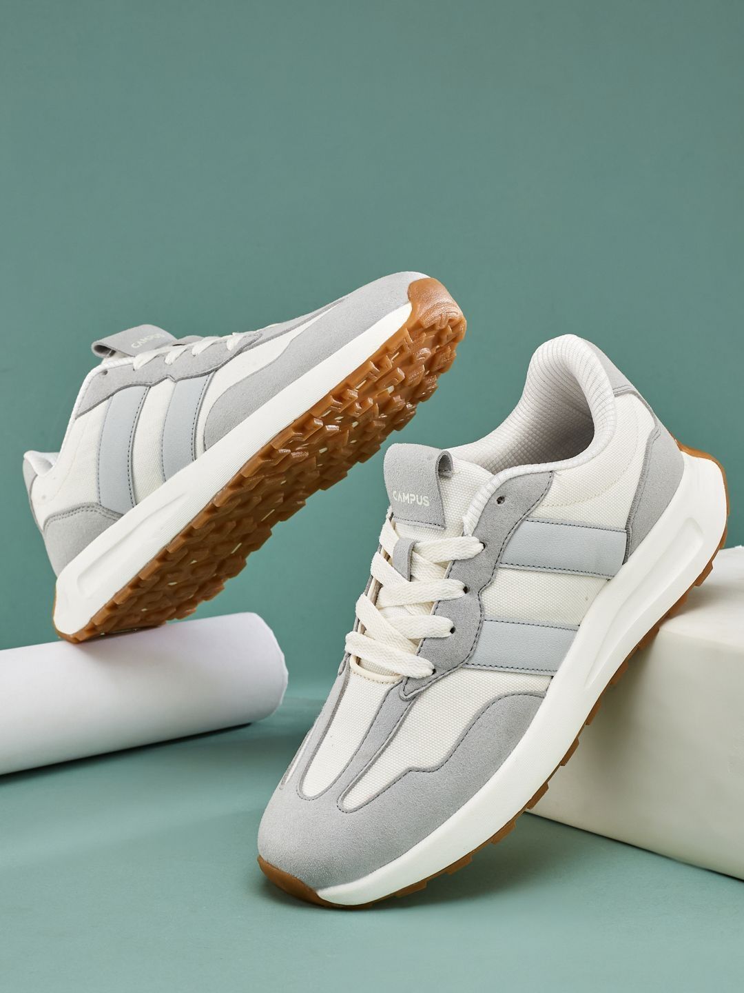 Campus GRIT Women Colourblocked PU Sneakers