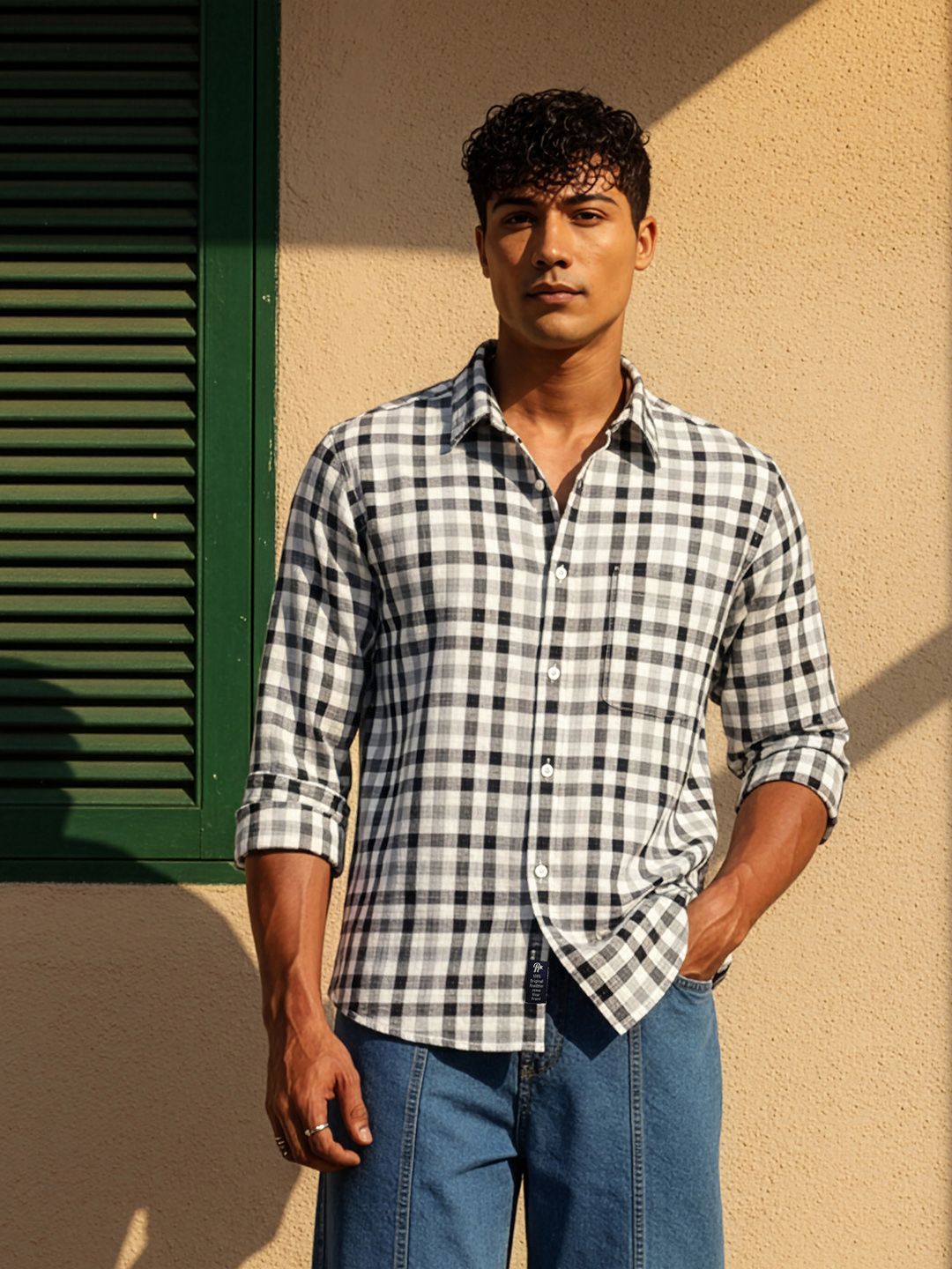 The Roadster Life Co. Checked Pure Cotton Casual Shirt