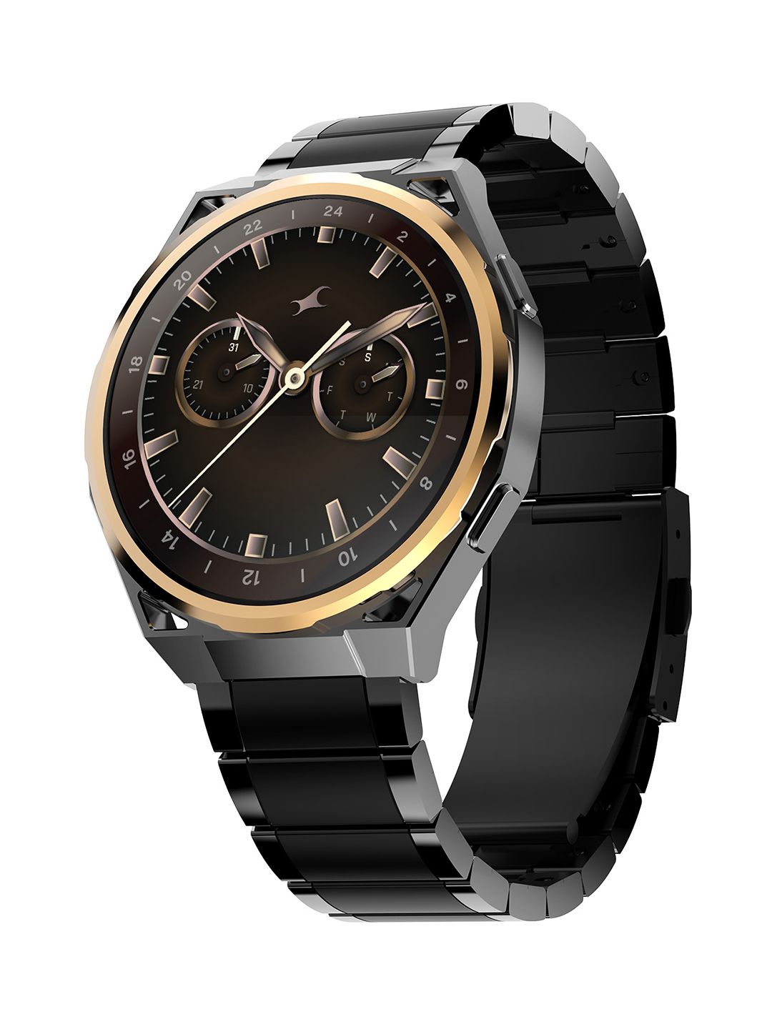 Fastrack Unisex Marvellous FX3 1.43 AMOLED Display Smartwatch - Black