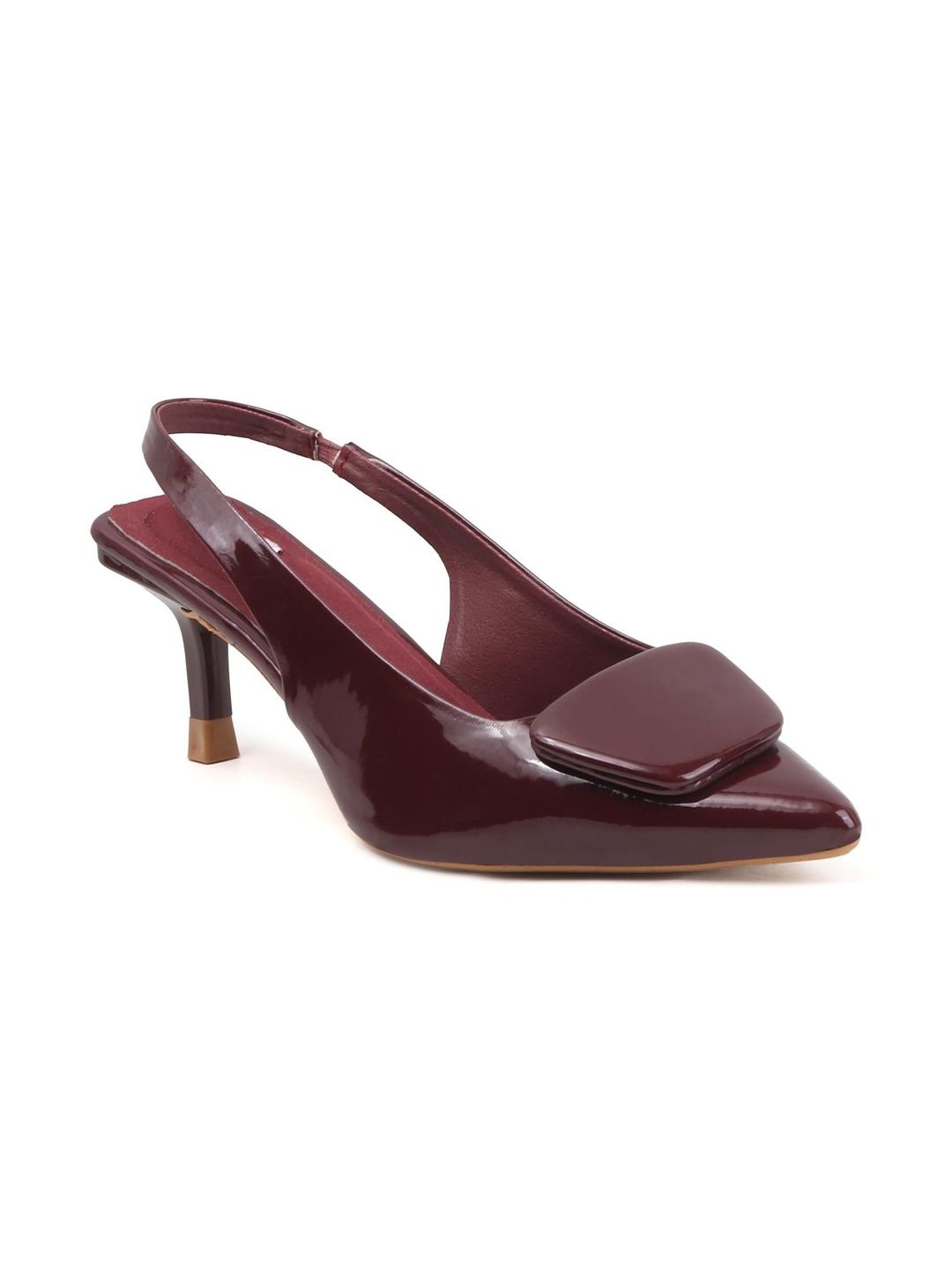 ELVYN ELVYN Women PU Slip-On Slingback Heels