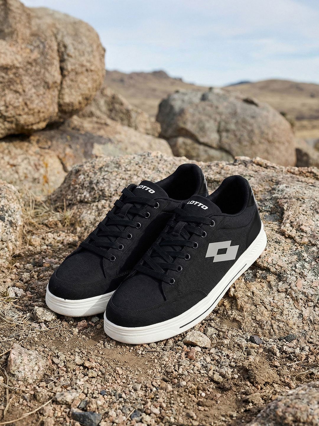 Lotto Men Strada Blend Black Sneakers