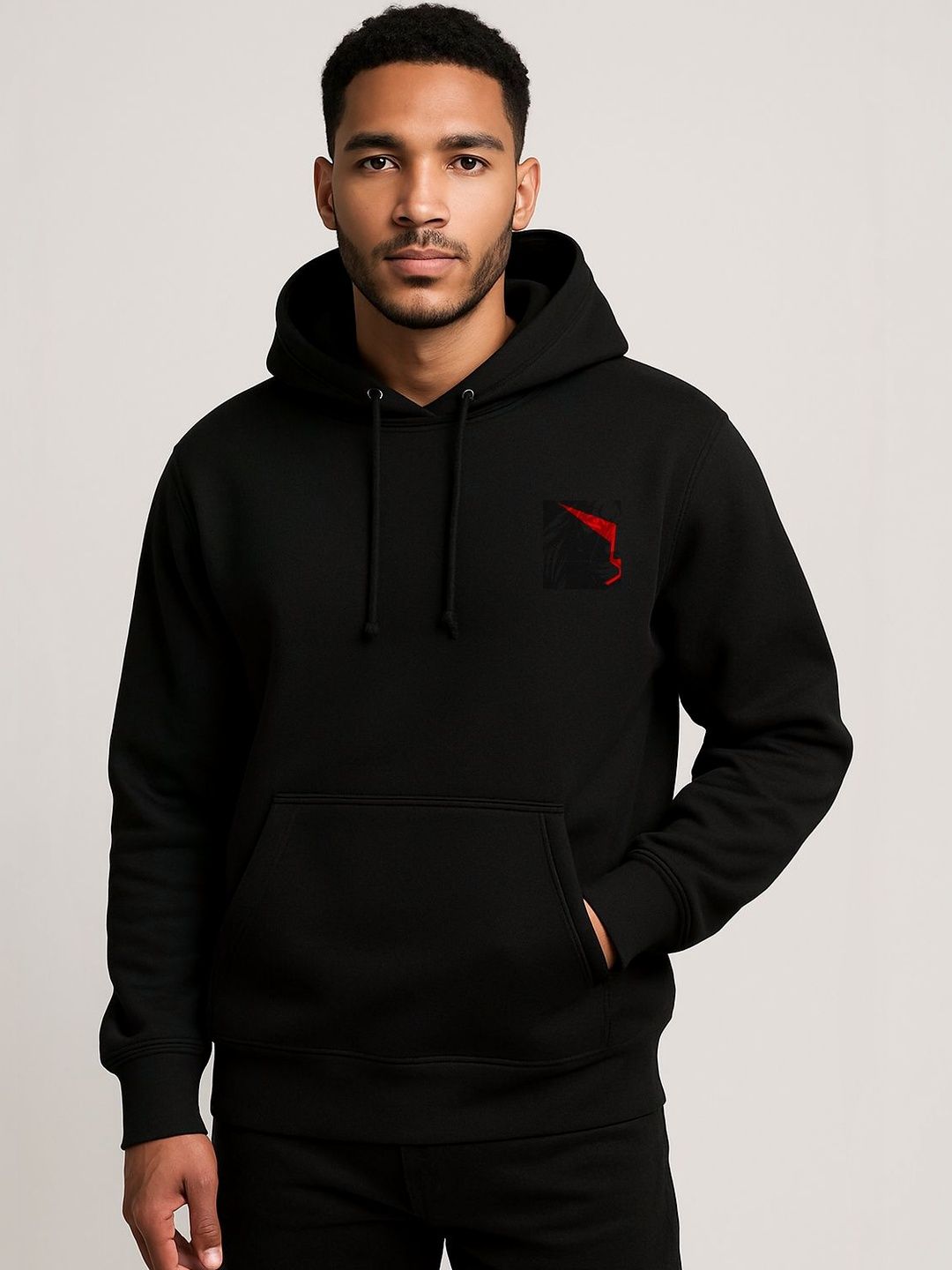 LEON Men Printed Hooded Sweatshirt