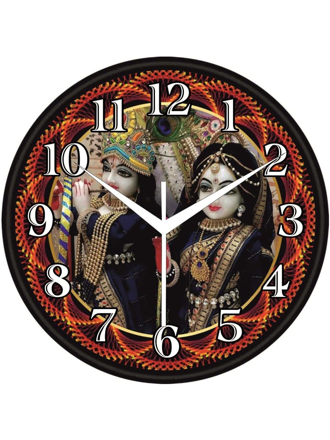 NEXA FLOW NEXA FLOW Black Printed Wall Clock