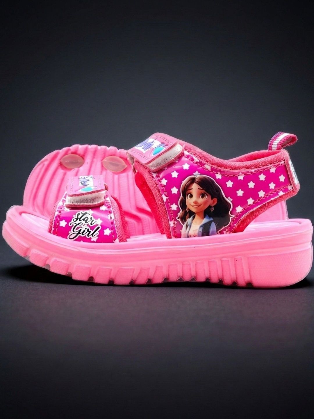Green Comfort Girls Leather Comfort Sandals