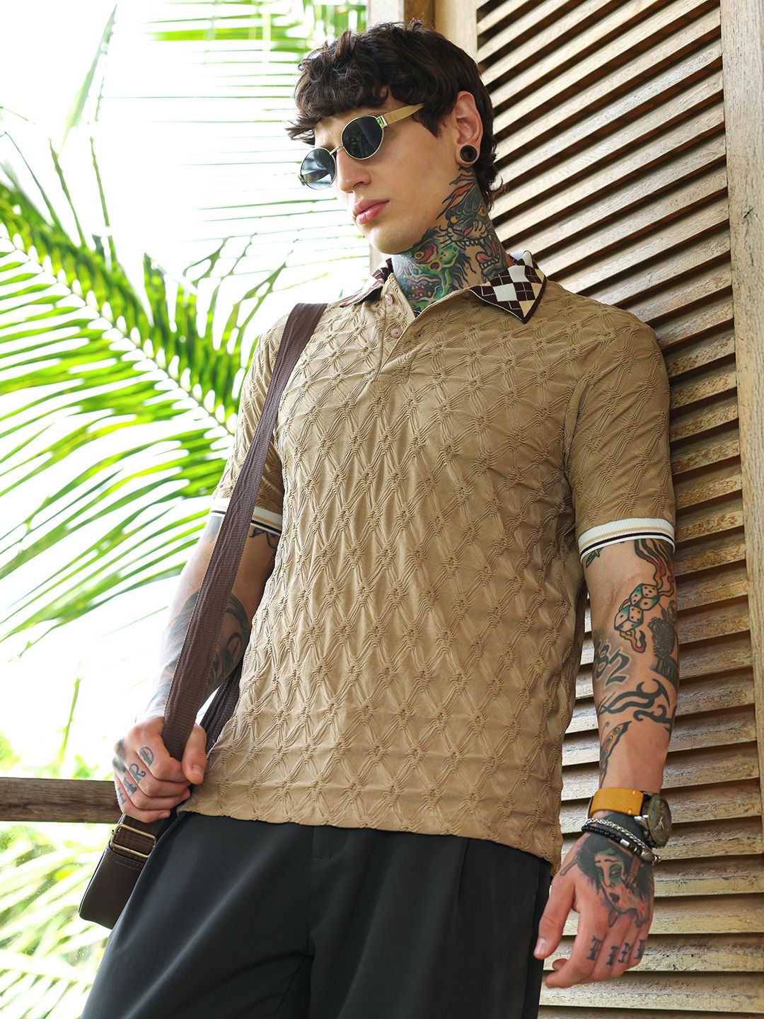 CAHOOT Men Polo Collar T-shirt