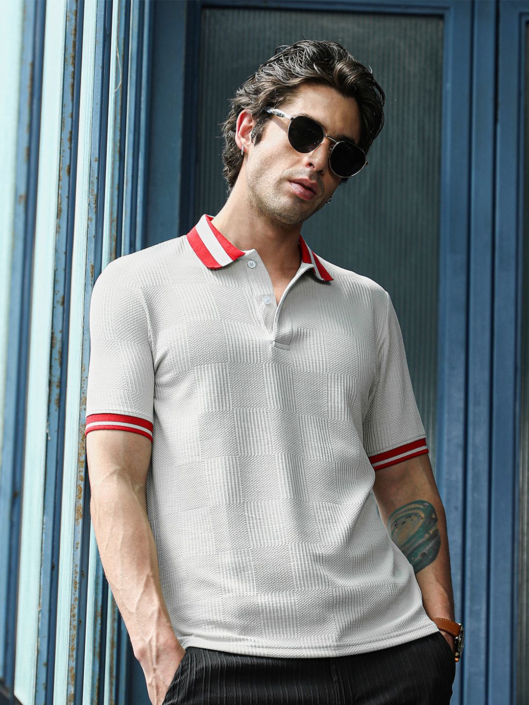 CAHOOT Men Polo Collar T-shirt