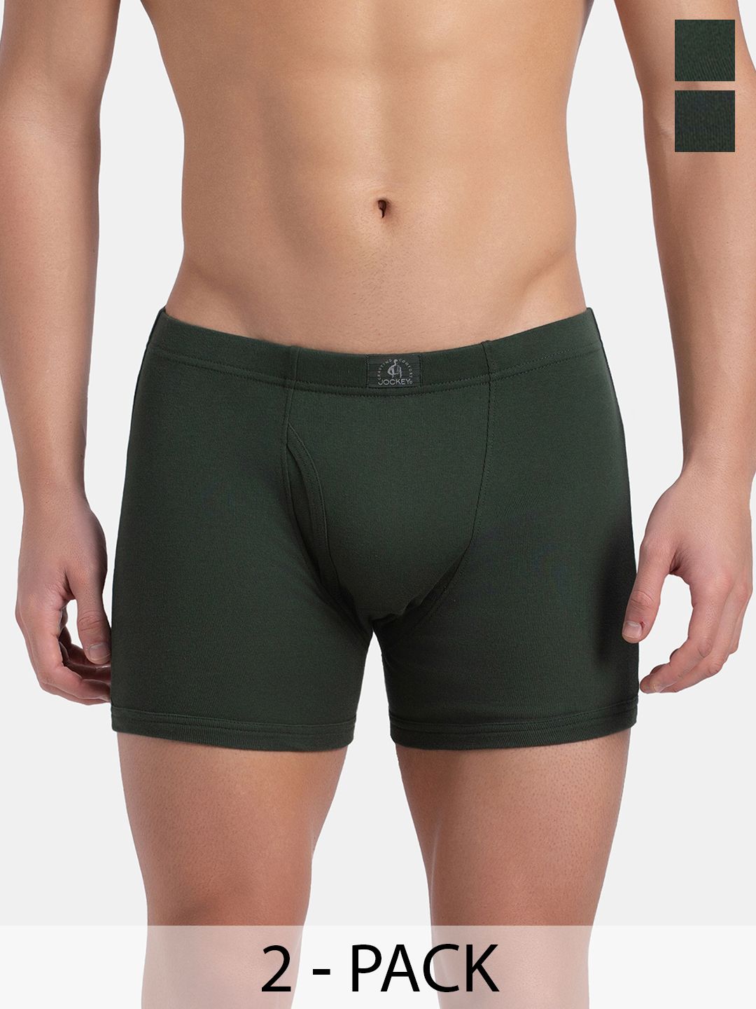 Jockey Pack Of 2 Super Combed Cotton Brief with Ultrasoft Concealed Waistband - 8035