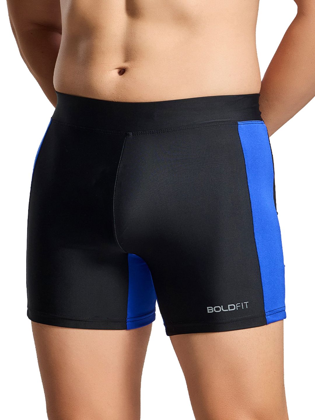 BOLDFIT Men Mid-Rise Elasticity Swim Shorts