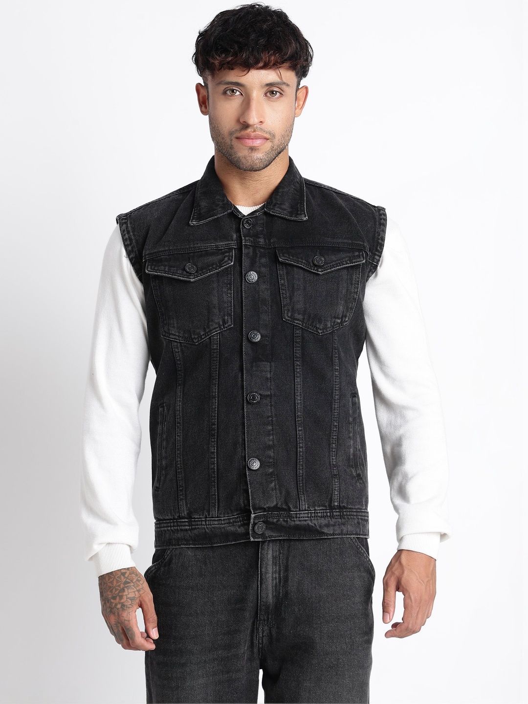 ONSYLE Men Washed Denim Jacket