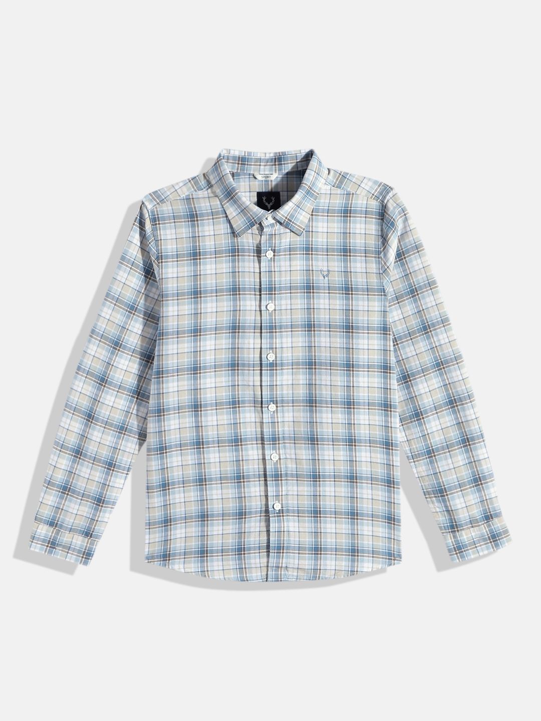 Allen Solly Junior Allen Solly Junior Boys Checked Pure Cotton Casual Shirt