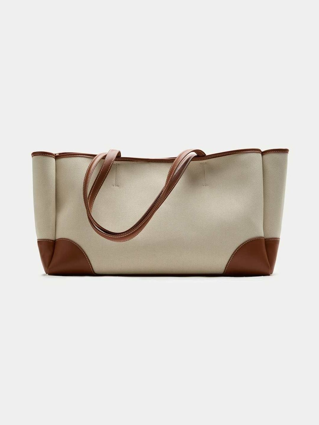 Marks & Spencer Marks & Spencer Colourblocked Shopper Tote Bag