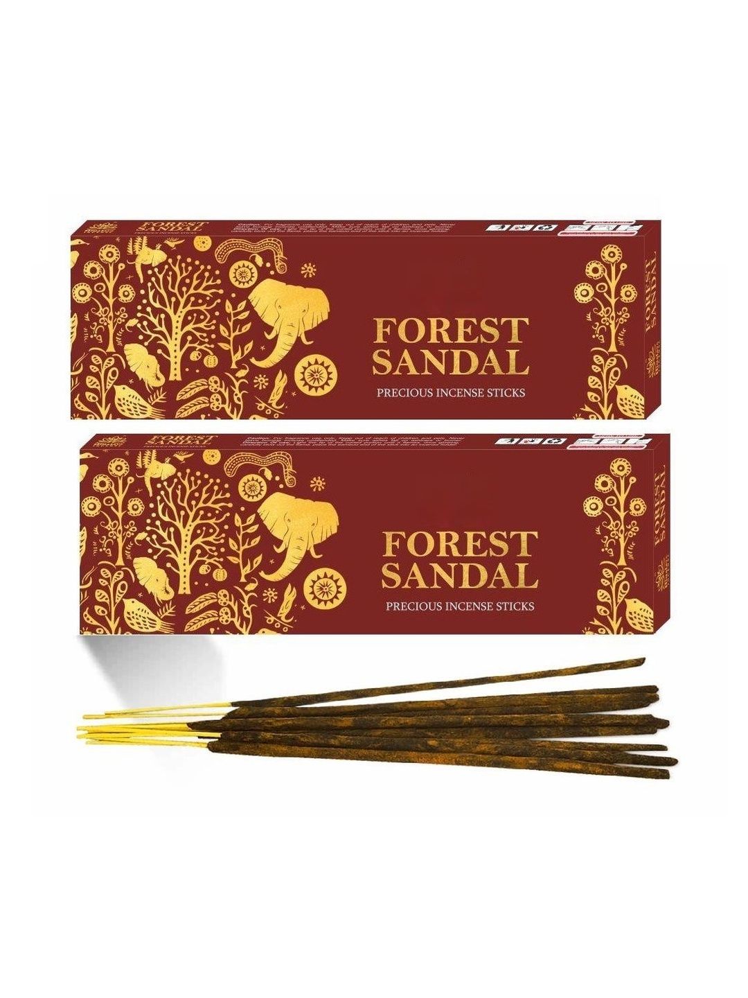 Adhvik Set Of 2 Forest Sandal Incense Sticks