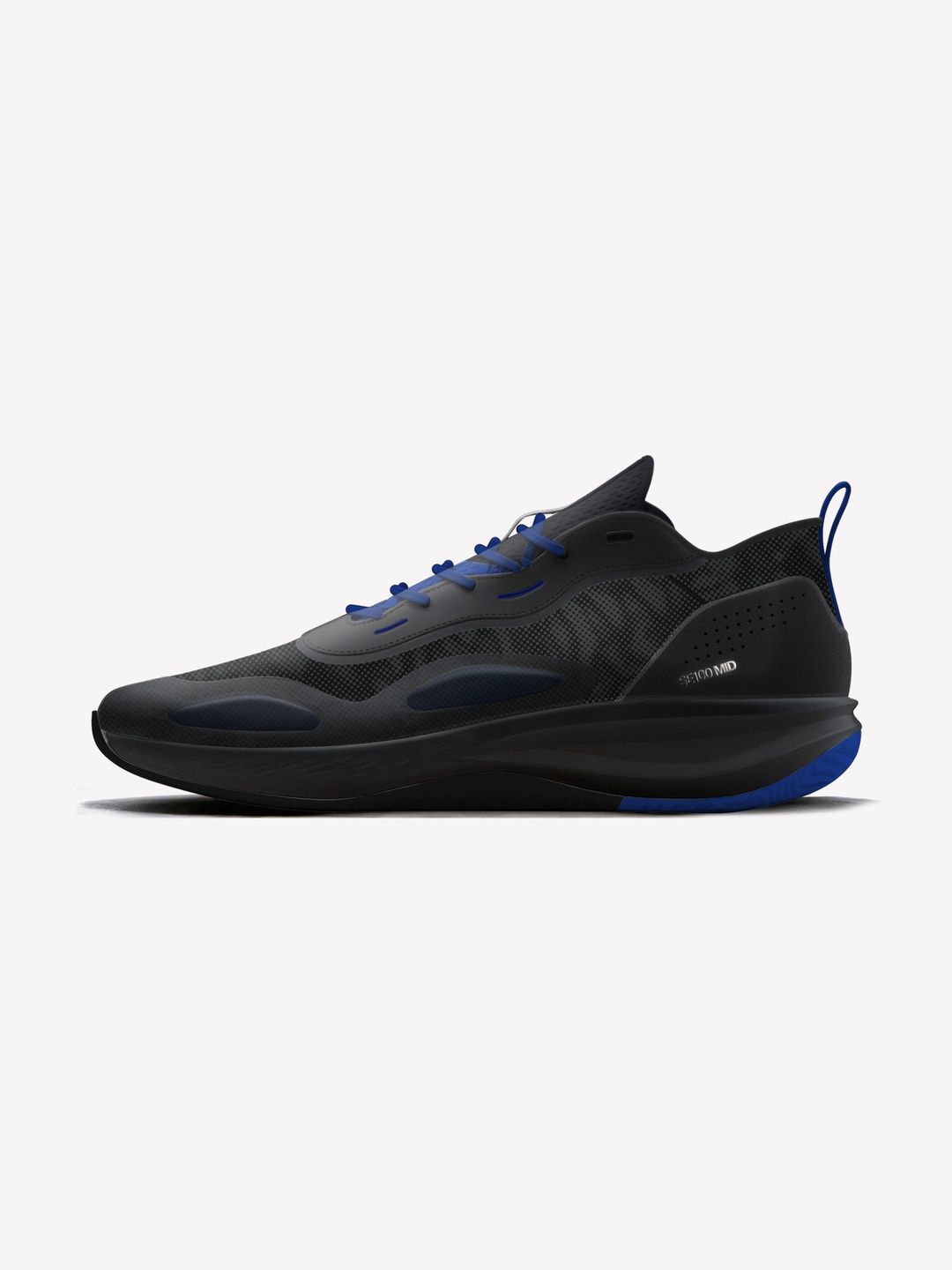 Decathlon Kipsta - Adults Black Xover 100 Mid Cut Foot Support Basketball Shoes