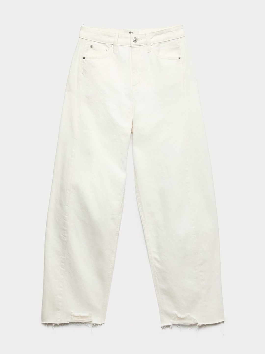 Mid Rise Barrel Jeans