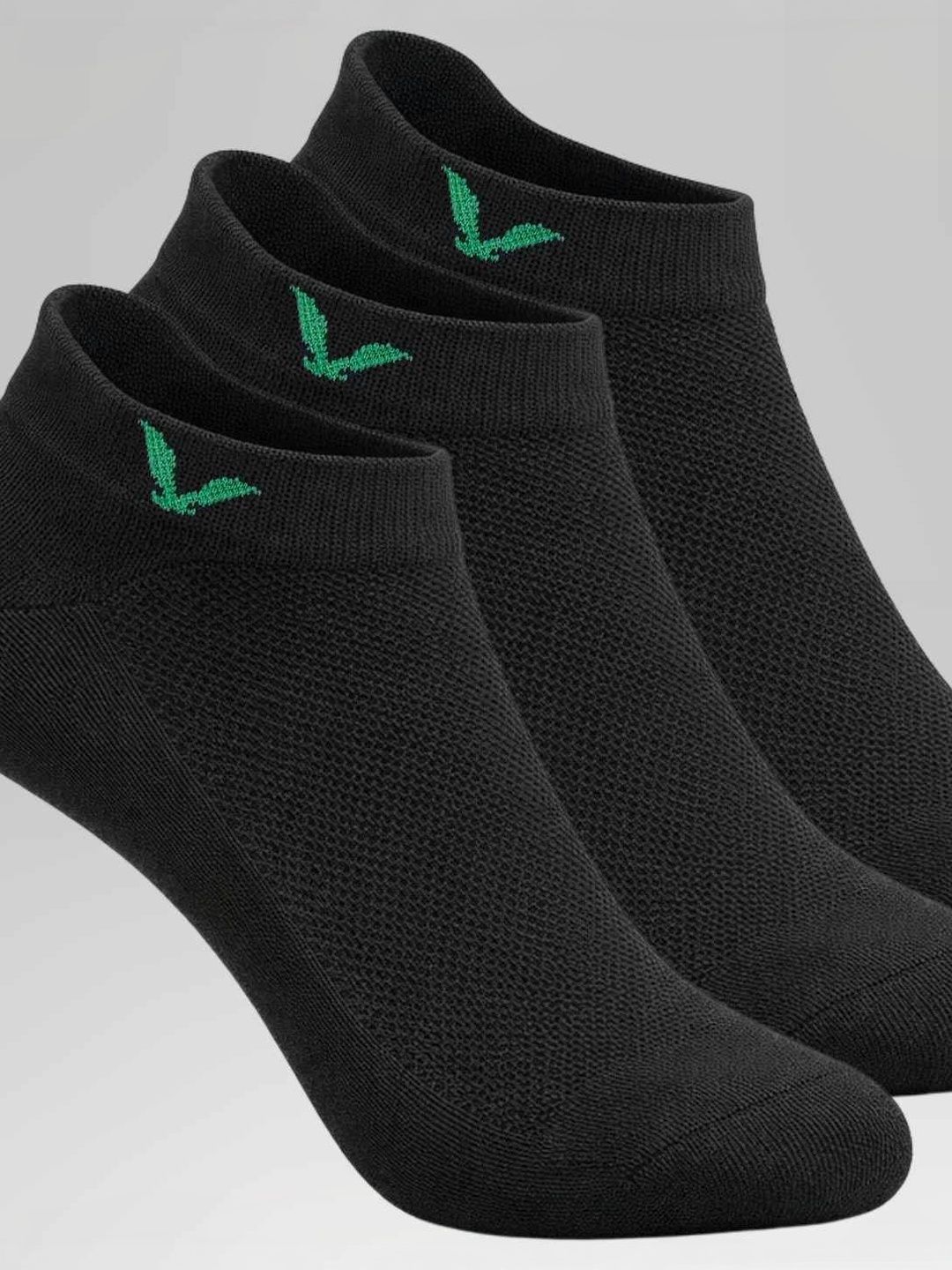 TREERANGA Men Pack of 3 Cotton Patterned Shoe Liners Socks