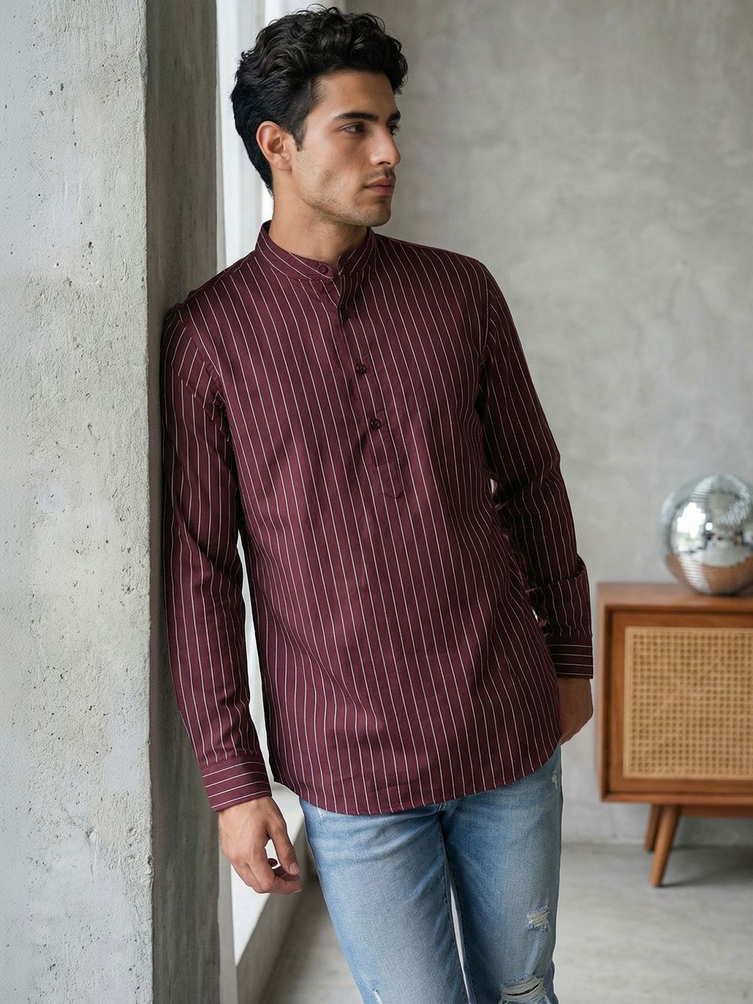 Jompers Men Striped Kurta
