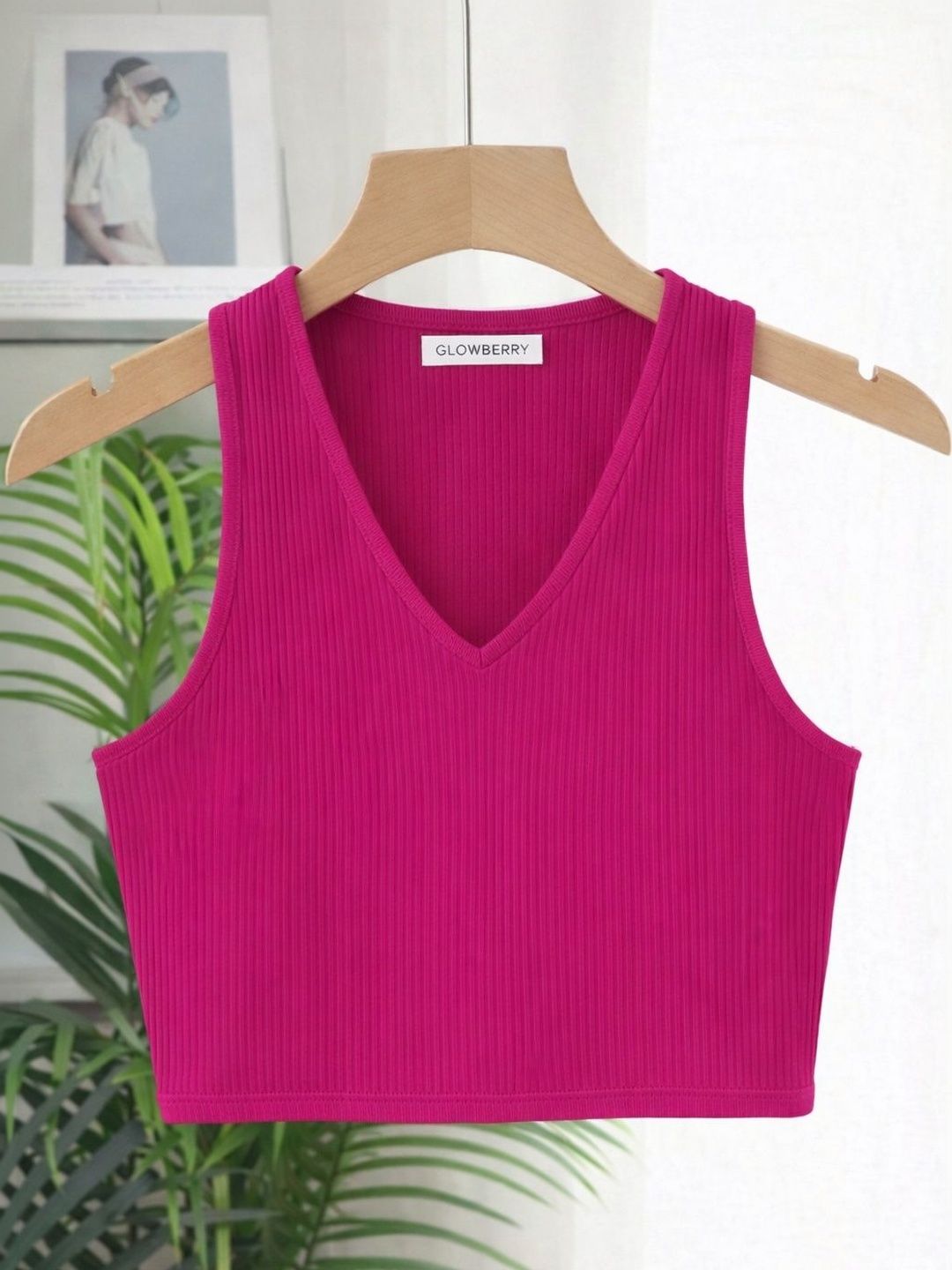 GLOWBERRY Cotton Crop Top