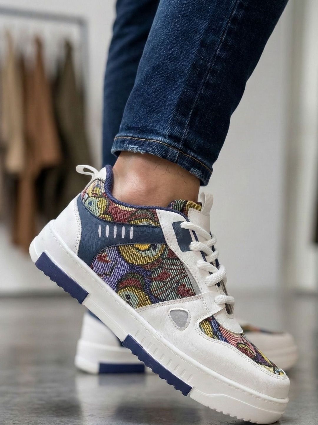 JK Port Men Printed Sneakers