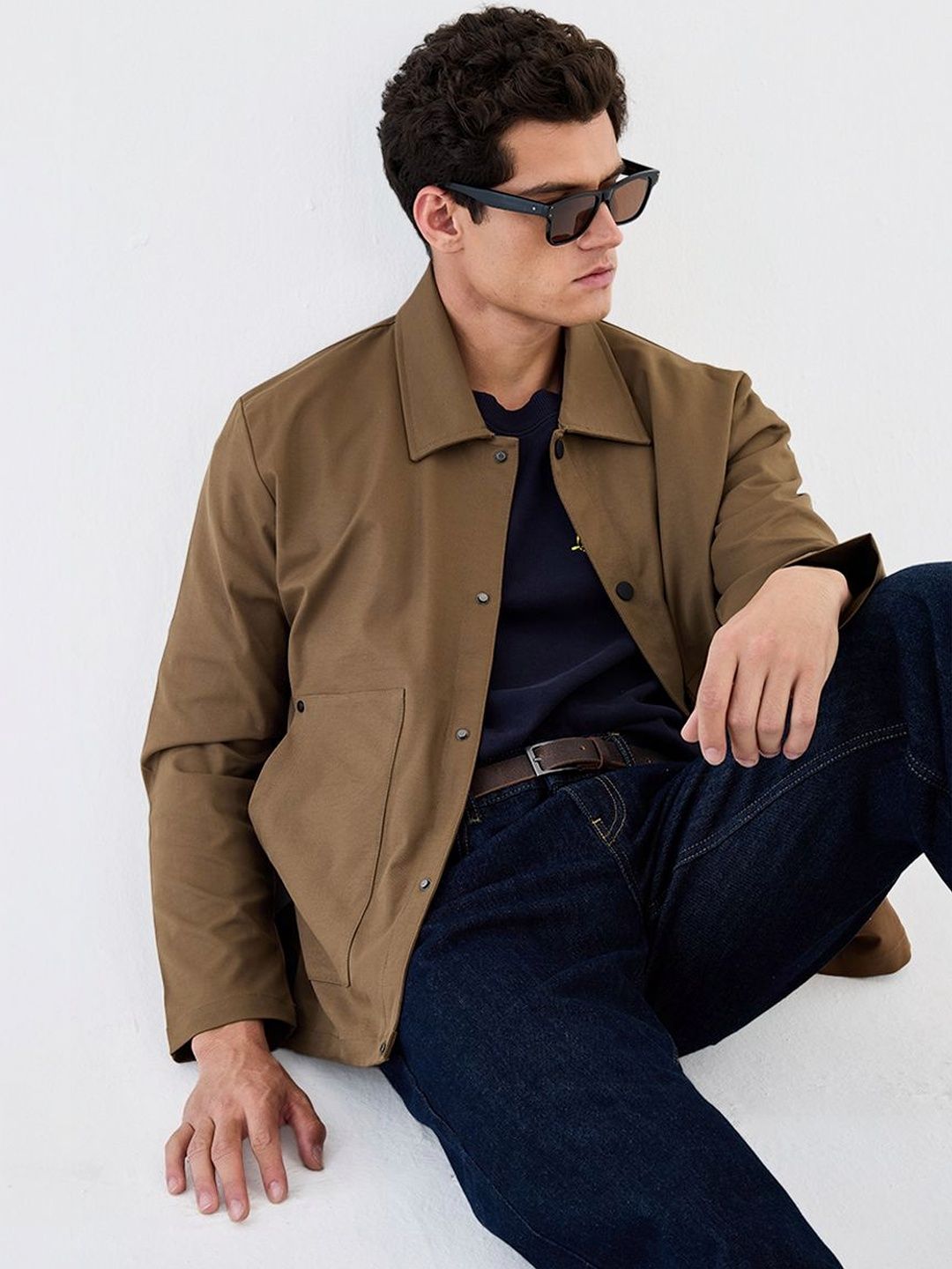 Snitch Brown Washed Jacket