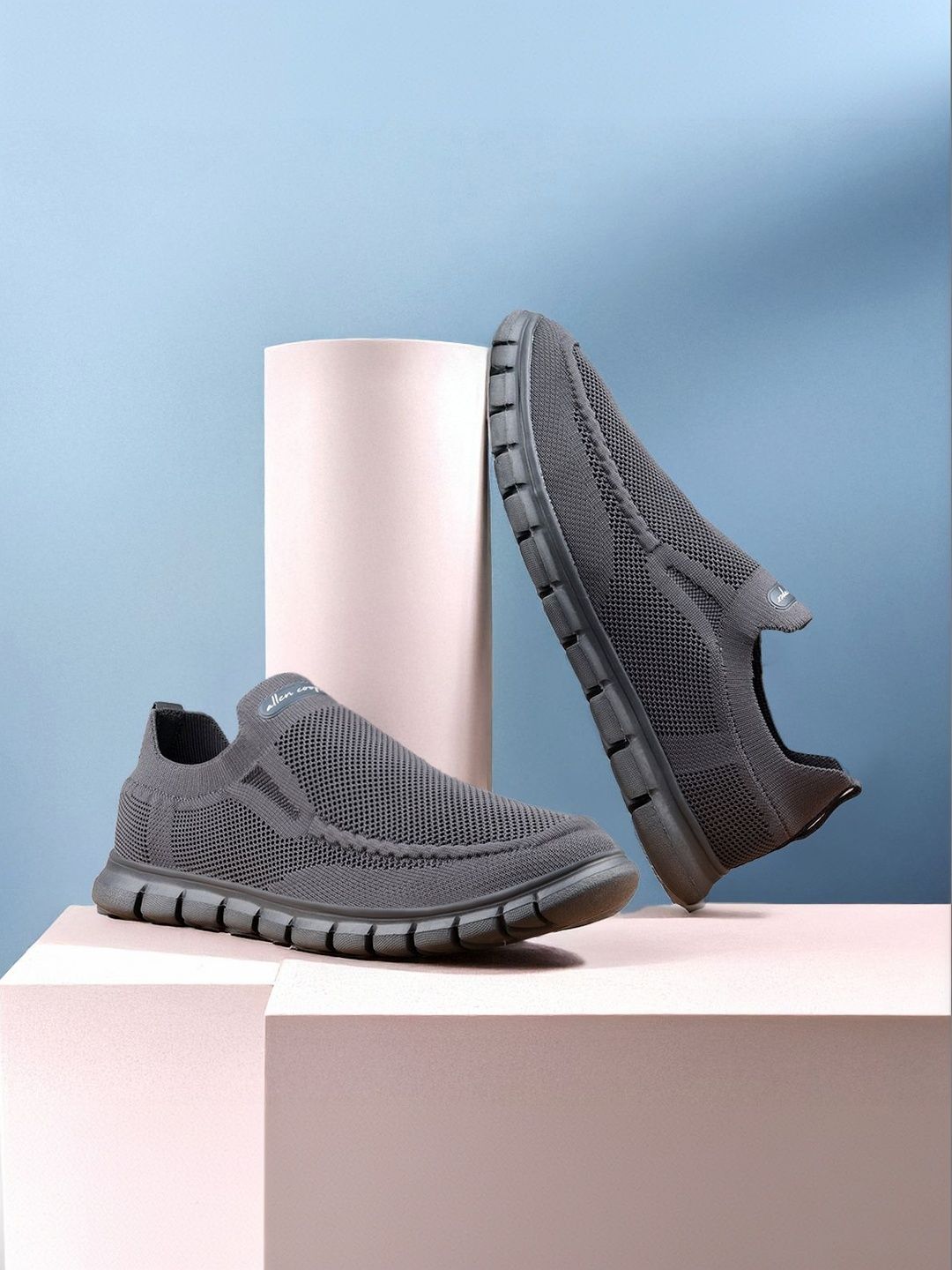 Allen Cooper Men Mesh Walking Non-Marking Shoes