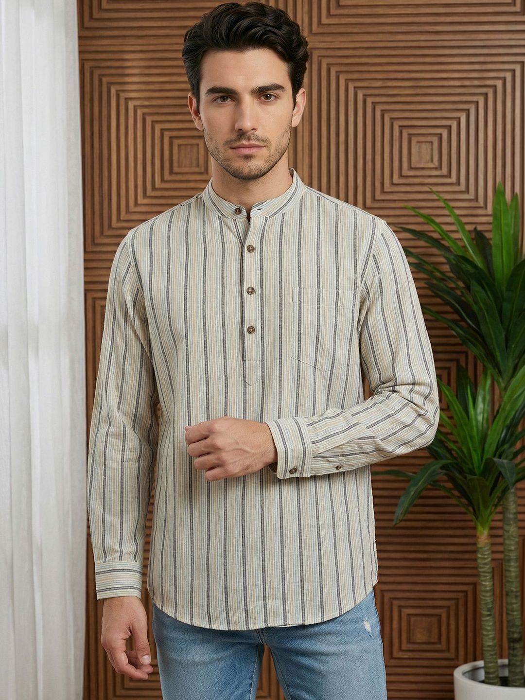 Jompers Jompers Men Striped Kurta