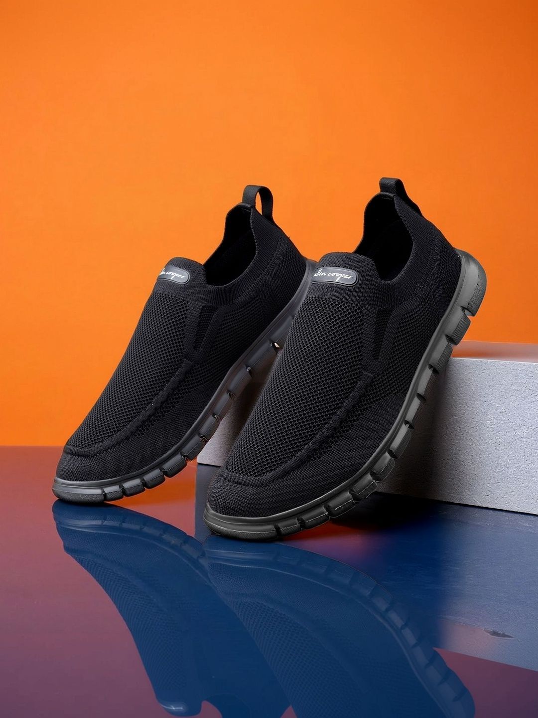 Allen Cooper Men Mesh Walking Non-Marking Shoes