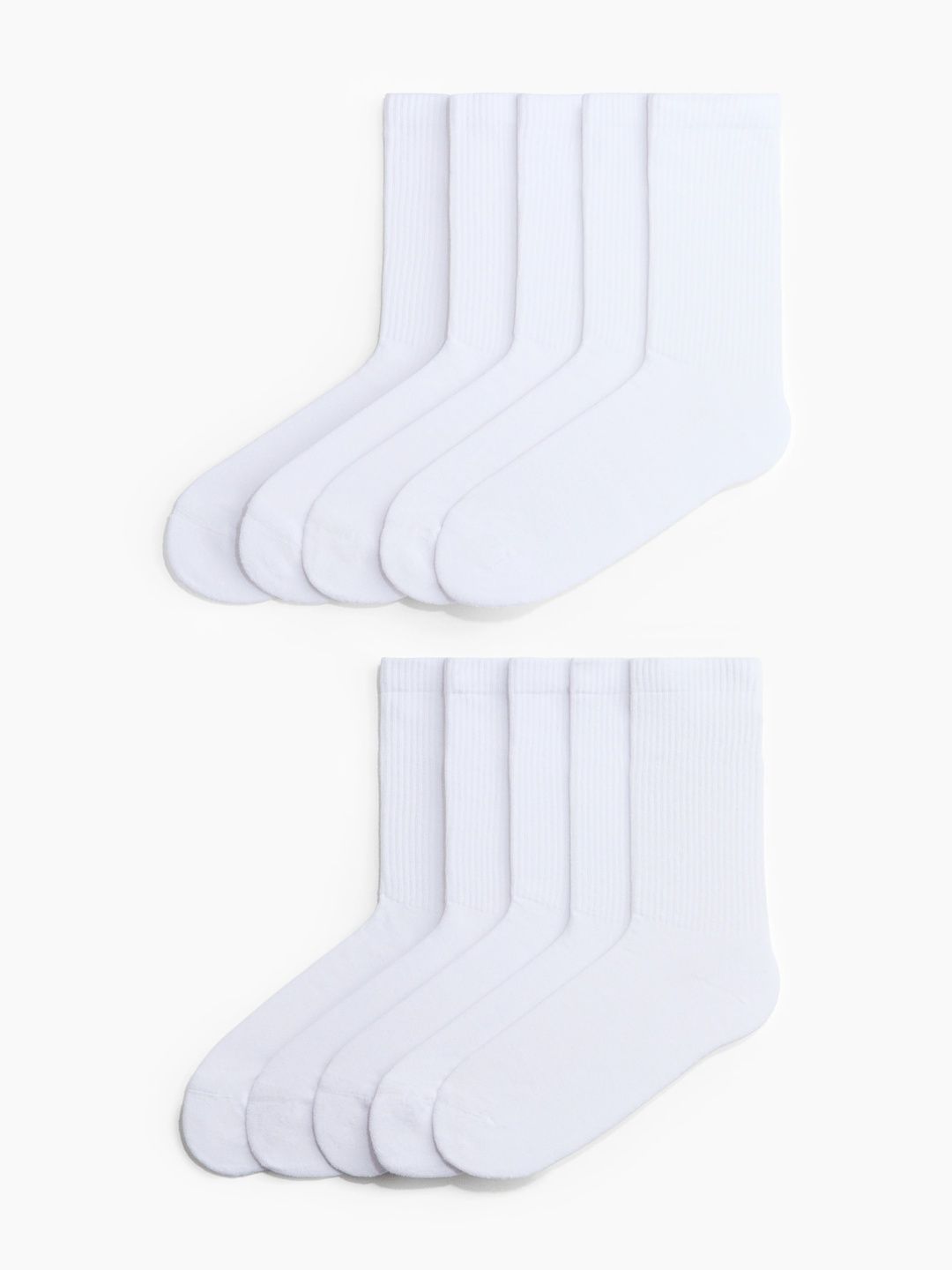 H&M Men Pack of 10 Cotton Calf Length Socks