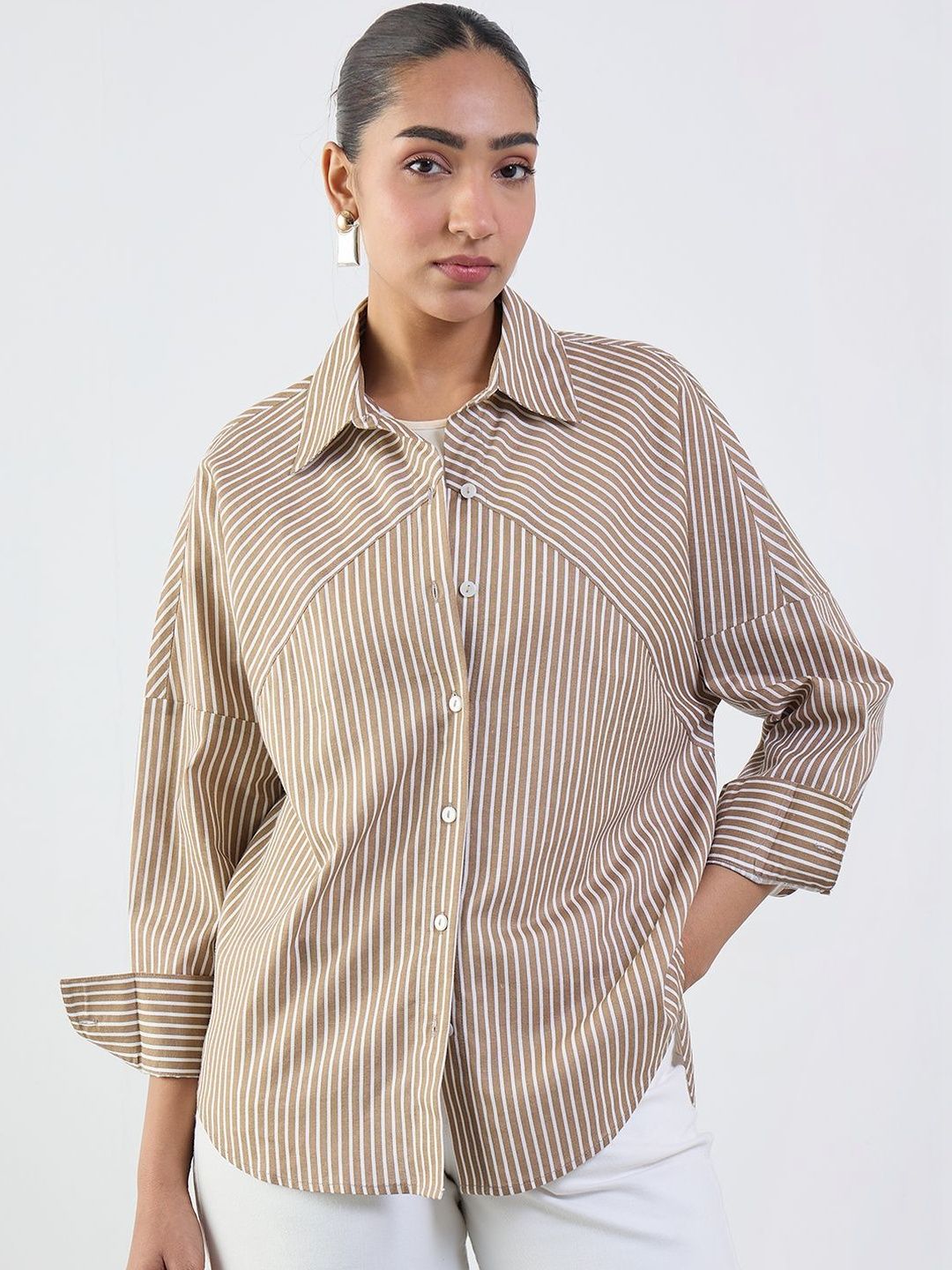 Buy UNDERLOOP Women Printed Casual Shirt - Shirts for Women