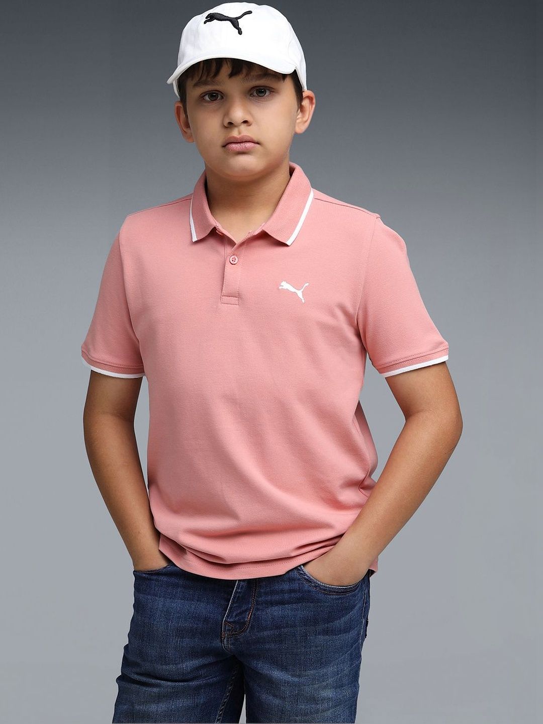 Puma Puma Essentials Boys' Collar Tipping Polo T-shirt