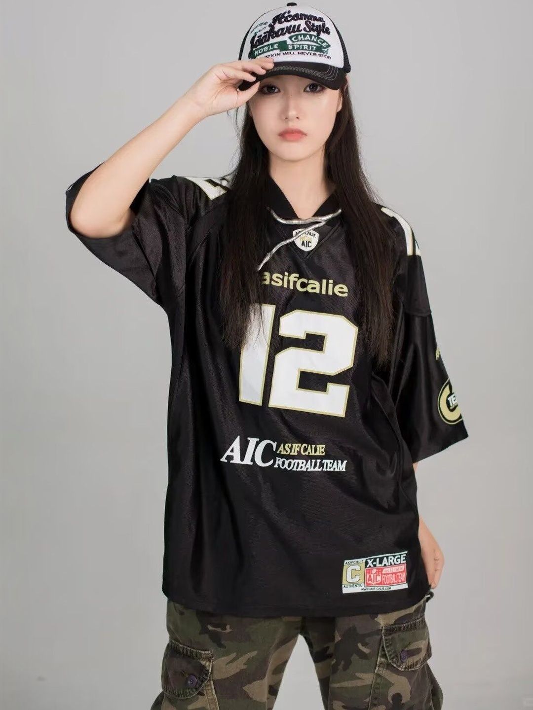 StyleCast Flex Asifcalie Men Polyester Oversized Varsity Sports Jersey Tshirts