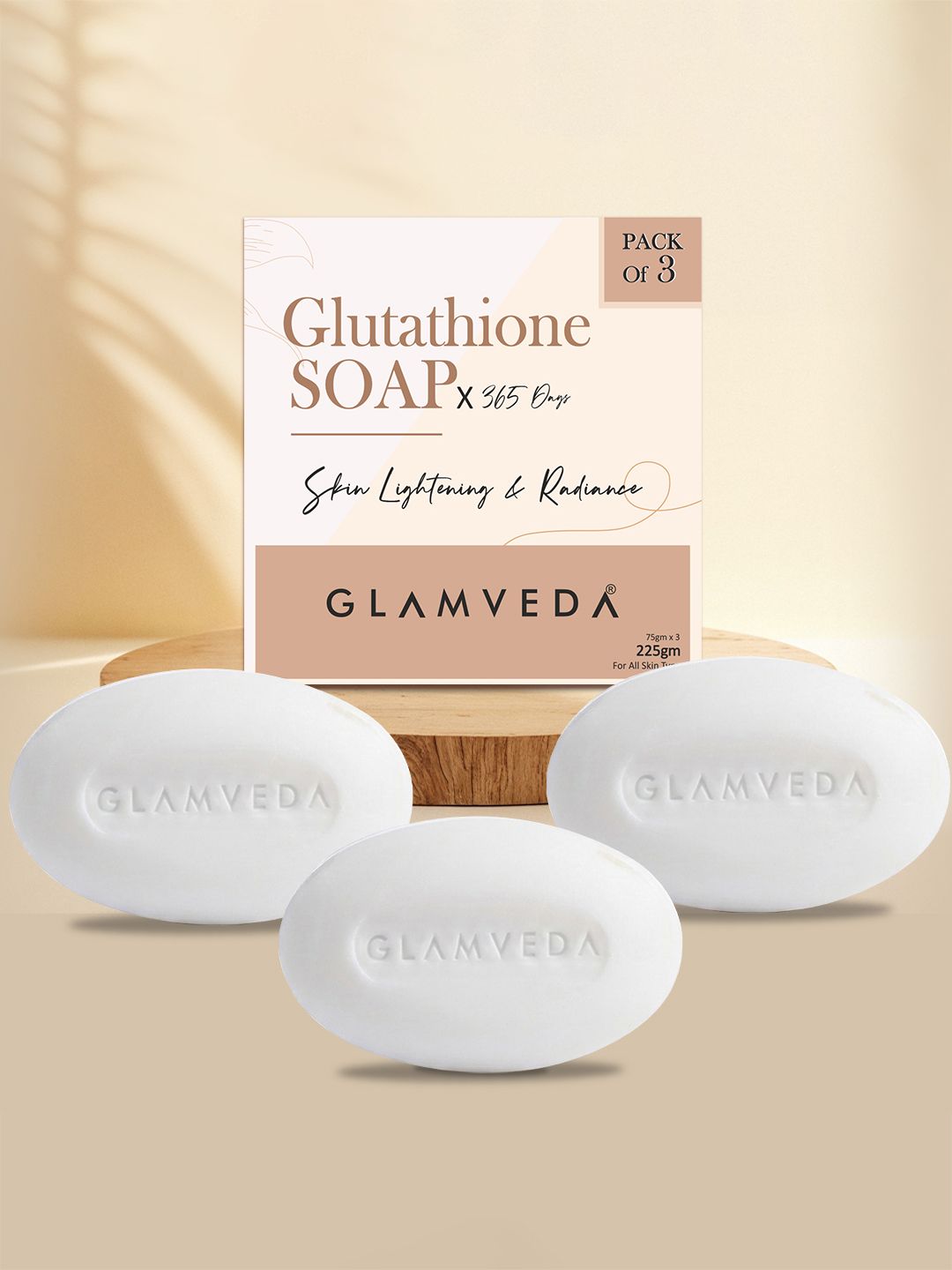 Buy GLAMVEDA Set Of 3 Glutathione Soap With Kojic Acid - 75g Each - Soap  for Unisex 30007244