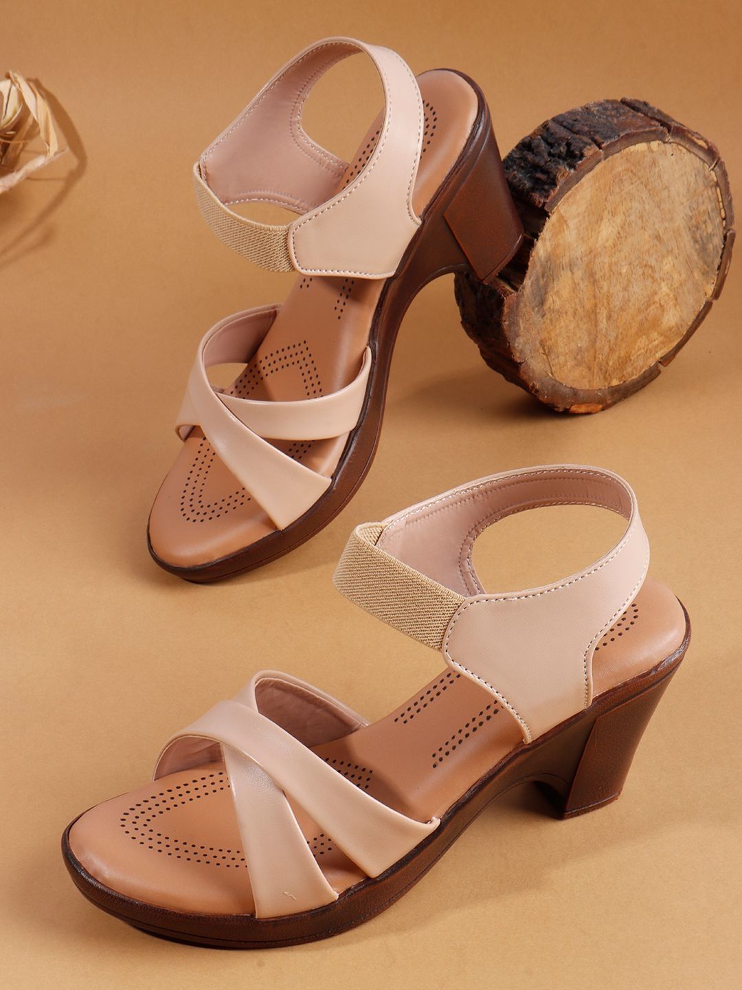 VENDOZ Block Sandals