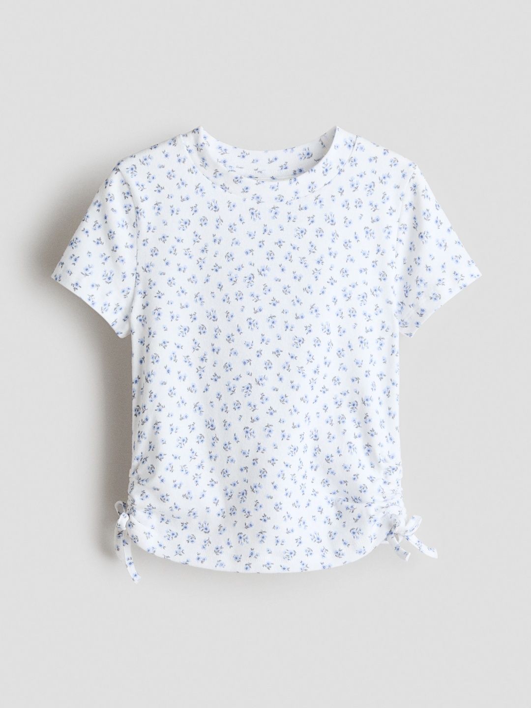 H&M Girls Drawstring-Detail Cotton Top