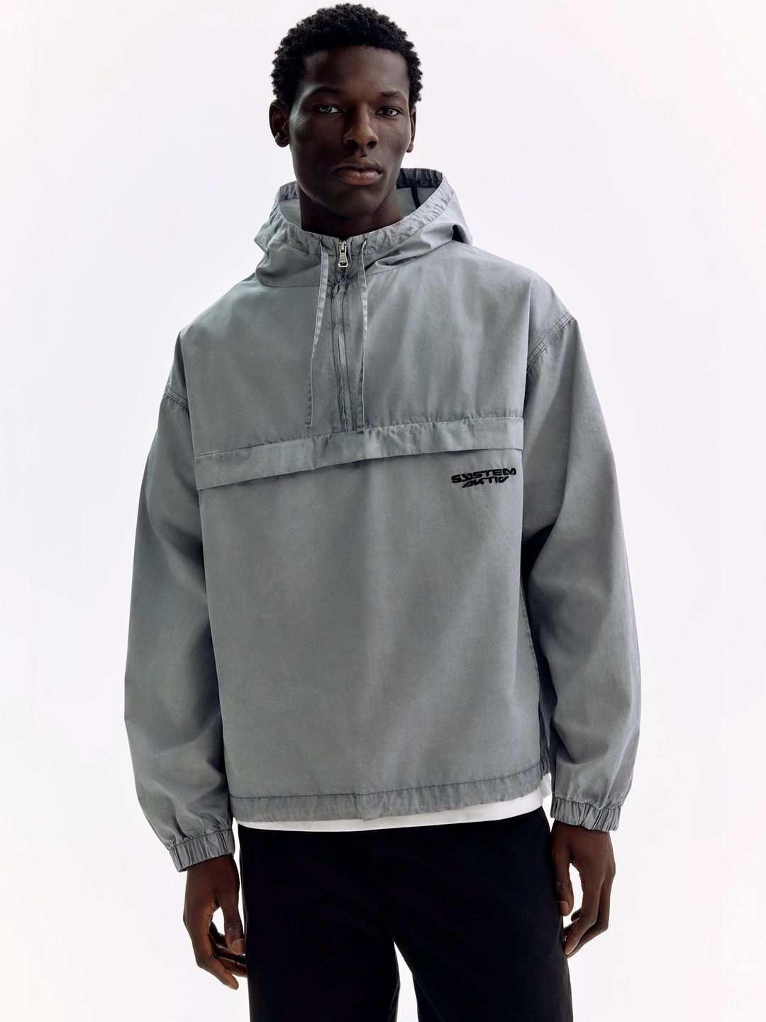 H&M Loose Fit Cotton Popover Jacket