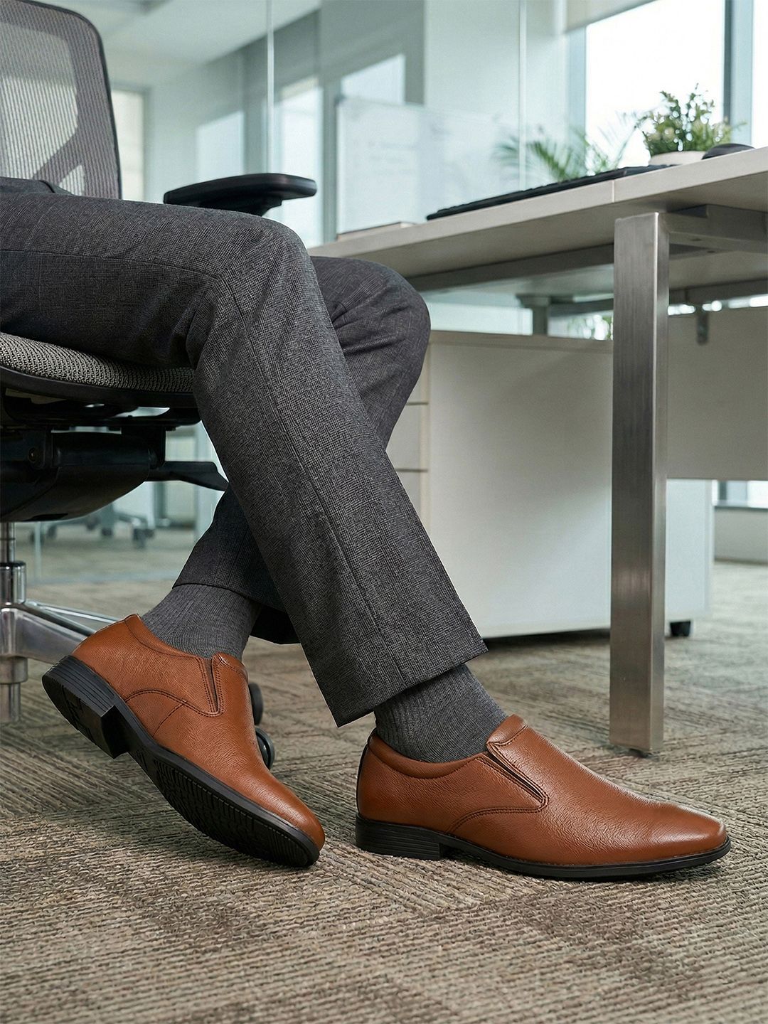 Ajanta  Men Leather Formal Loafers