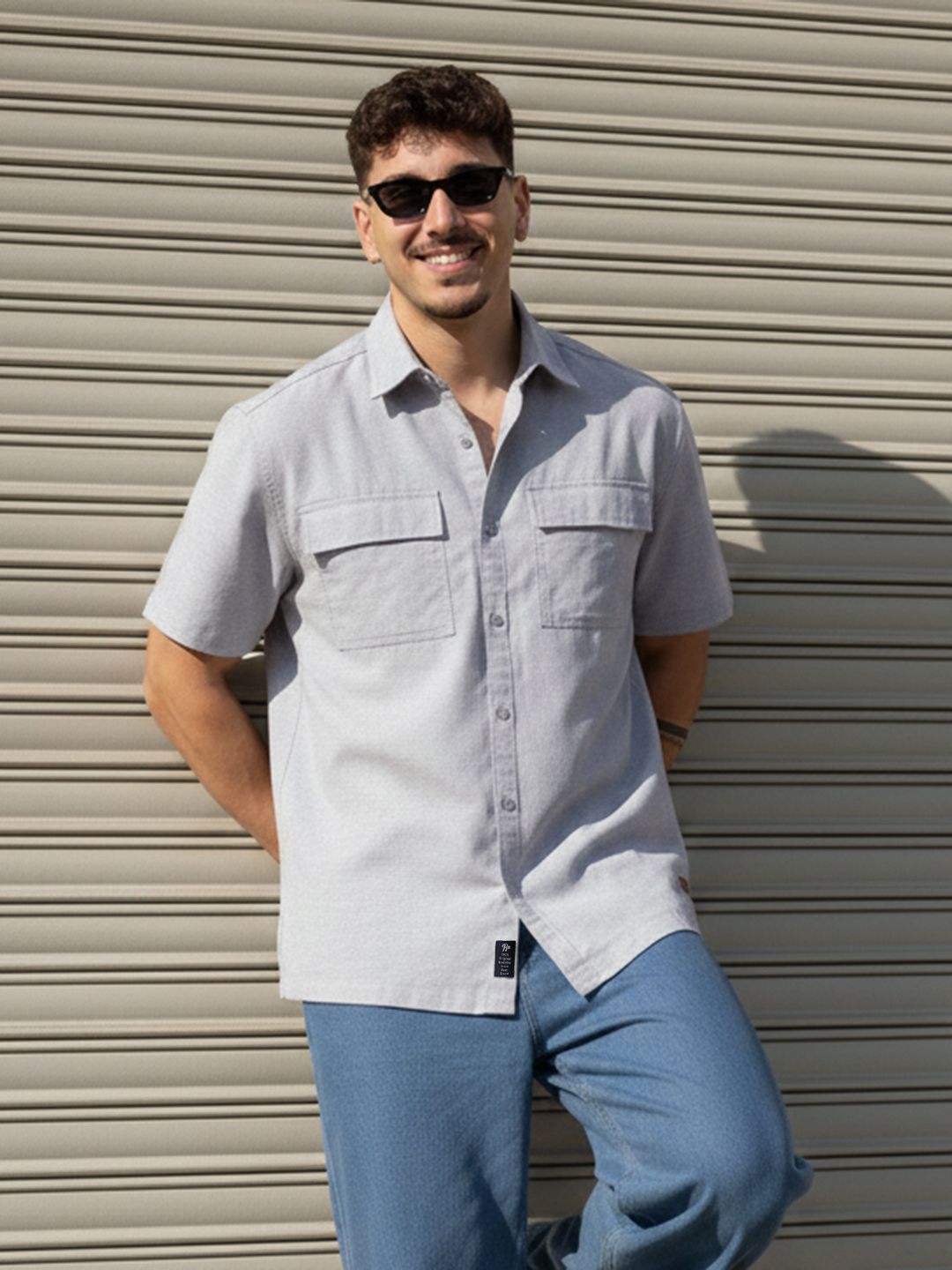The Roadster Life Co. Chest Pocket Detail Relaxed Casual Shirt