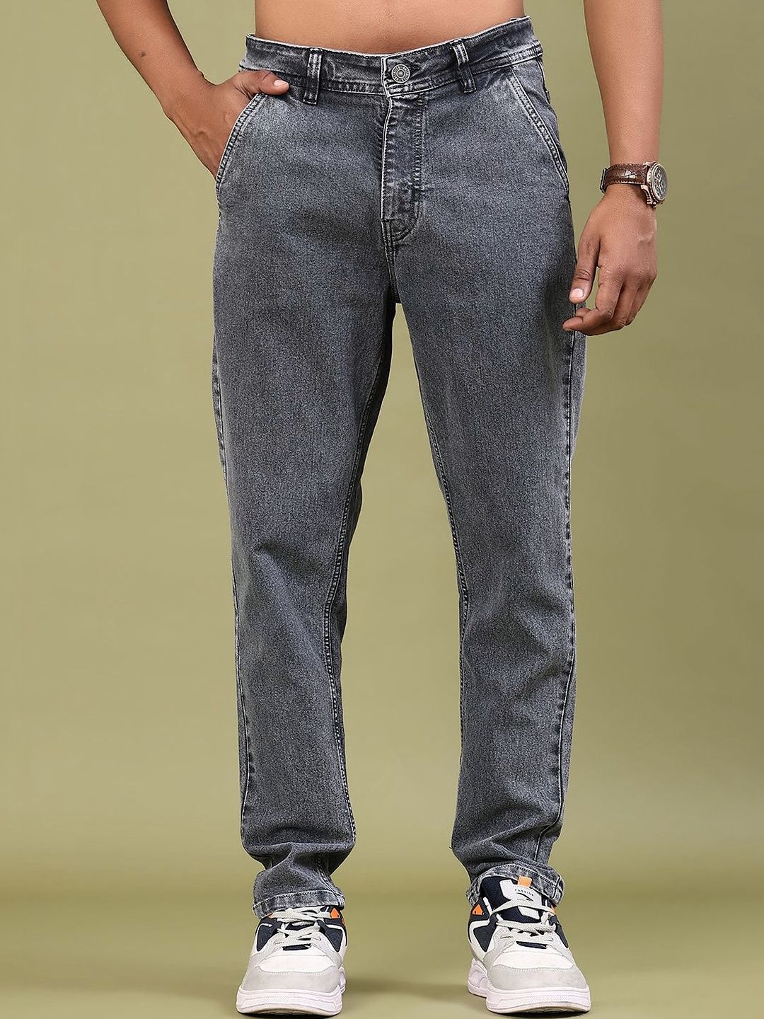 V-Mart Men Regular Fit Mid-Rise Light Fade Stretchable Jeans