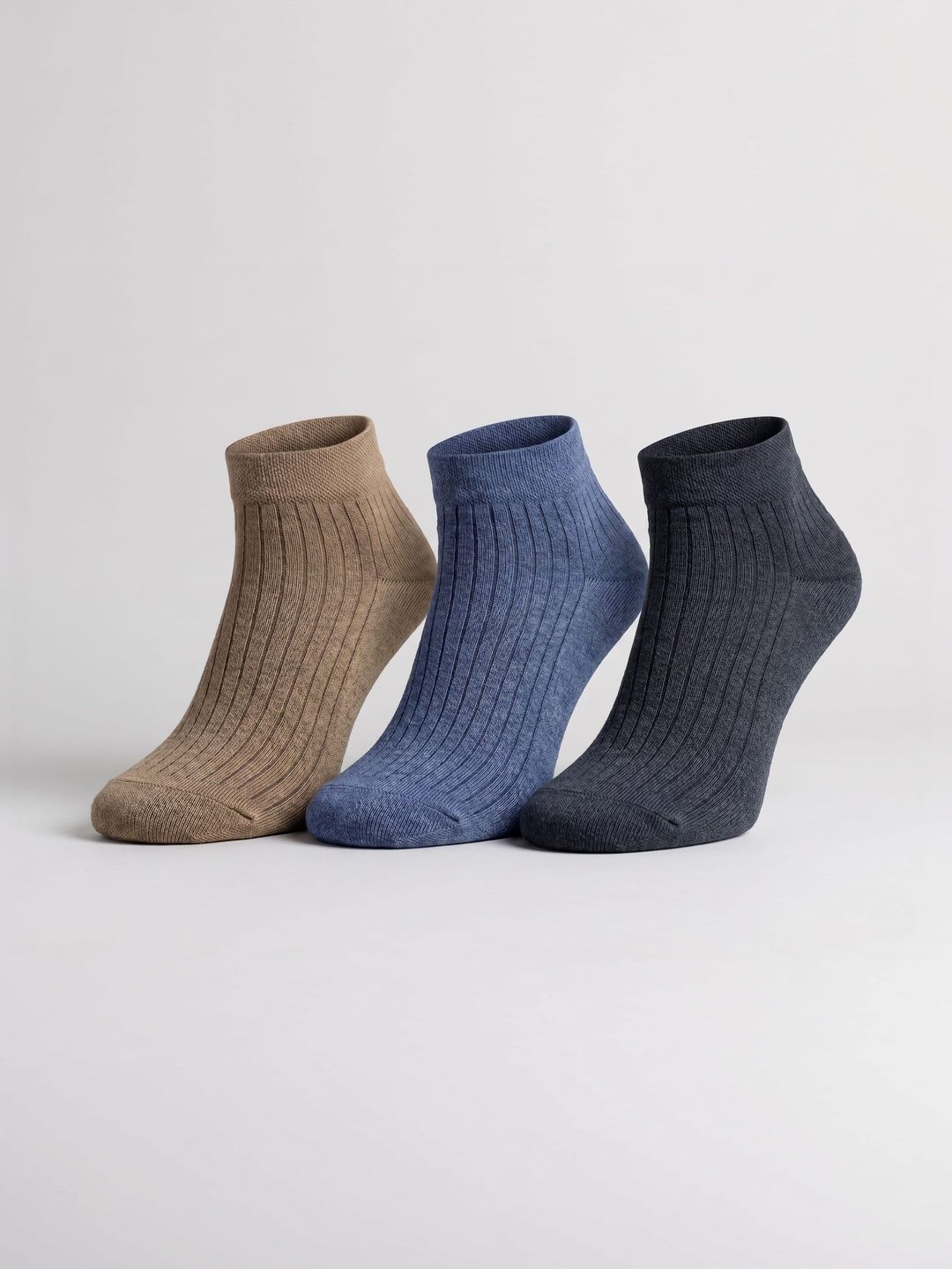 Moda Rapido Men Pack of 3 Cotton Assorted Patterned Ankle Length Socks