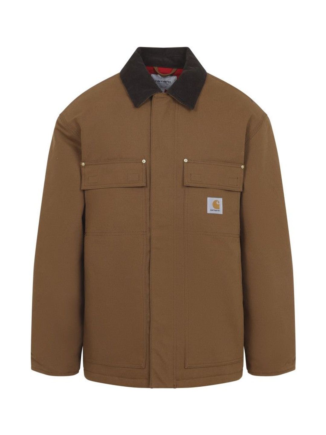 Carhartt Brown Loose Fit Logo Patch Jacket