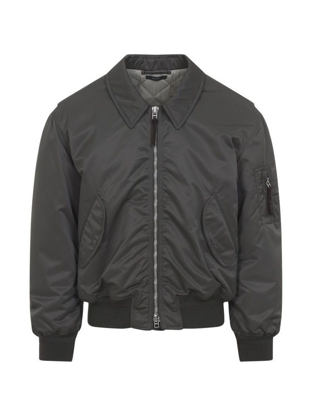 Tom Ford Green Zip-Up Bomber Jacket