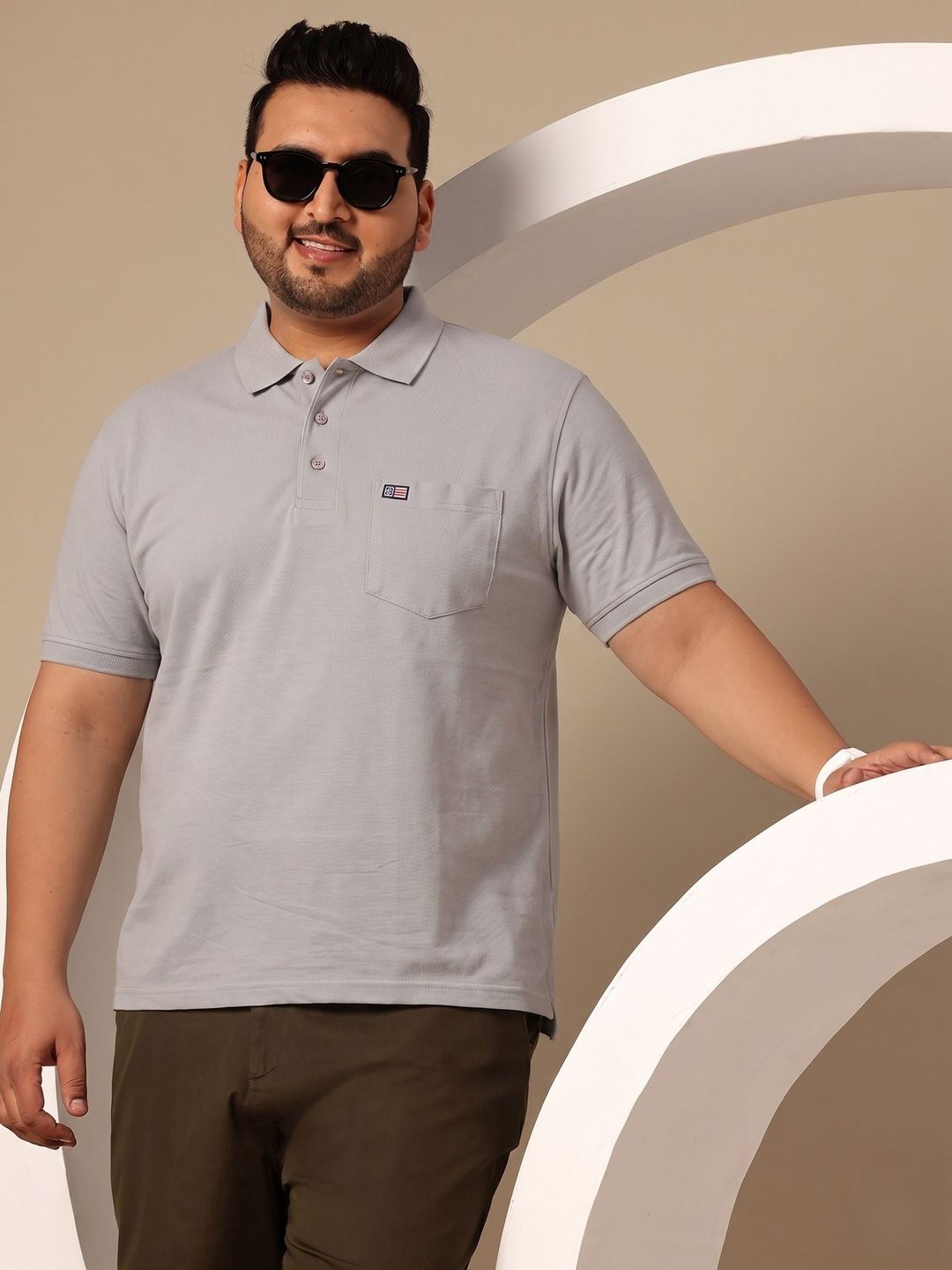 SANDPIPER Men Polo Collar Pockets T-shirt