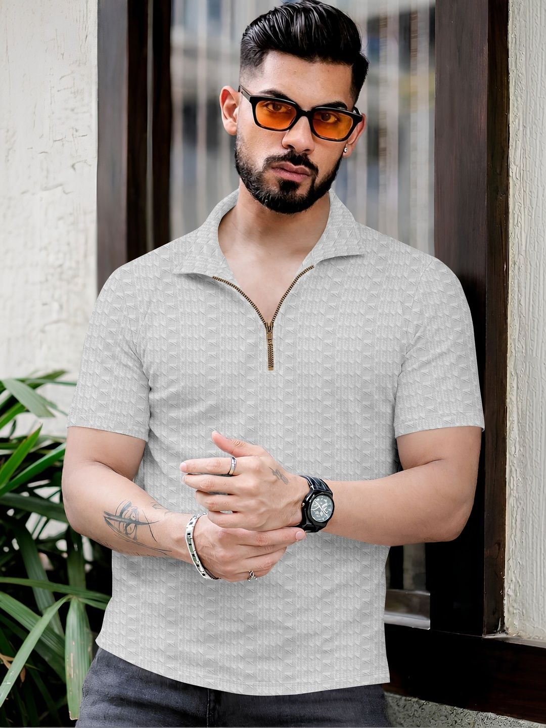 Moda Rapido Men Polo Collar T-shirt