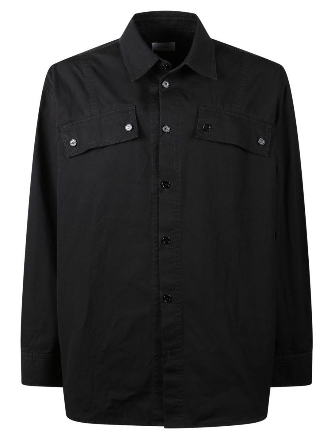 Off-White Black Pocket-detail Overshirt