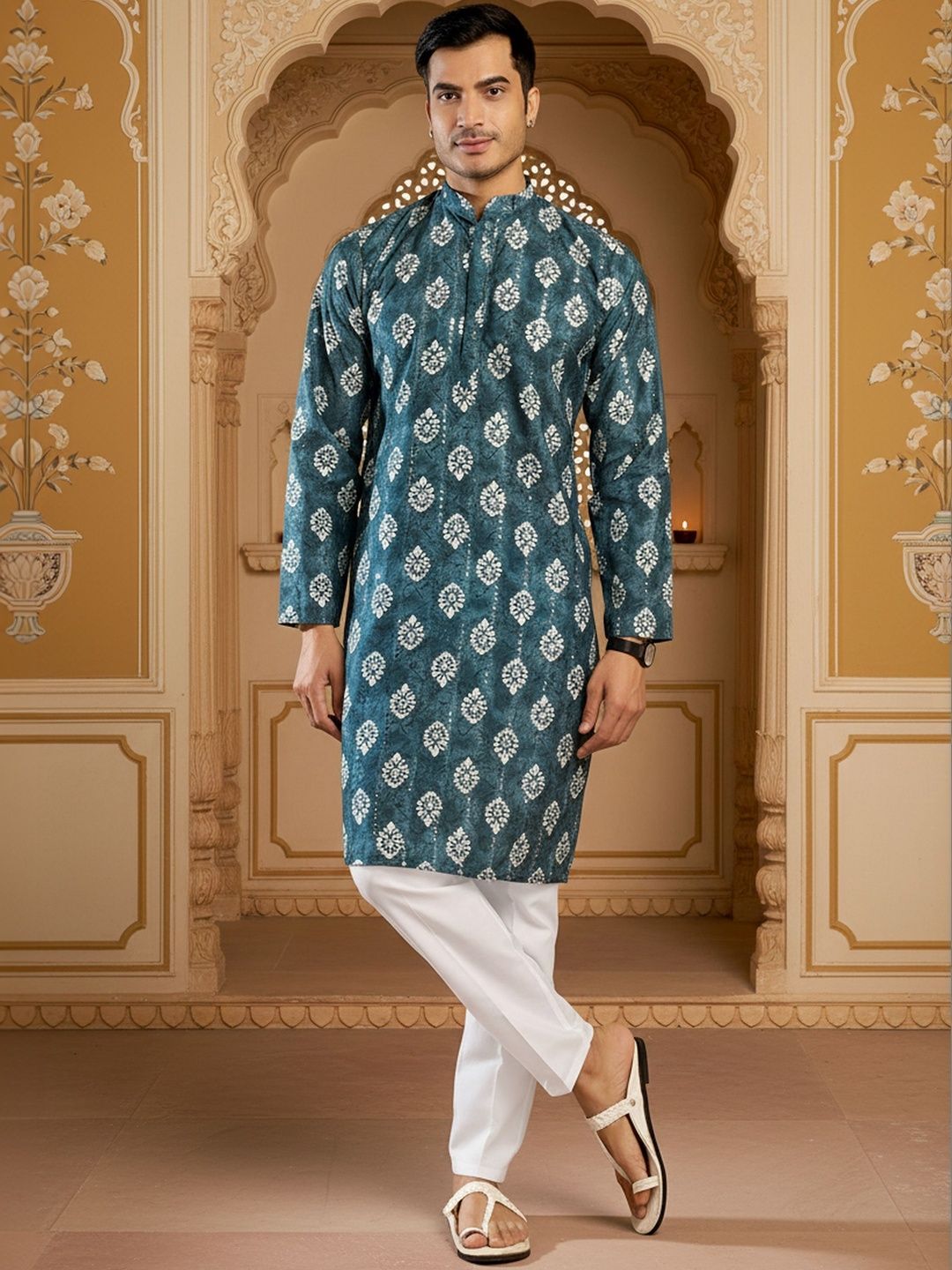 RANGRAAG RANGRAAG Men Ethnic Motifs Printed Kurta