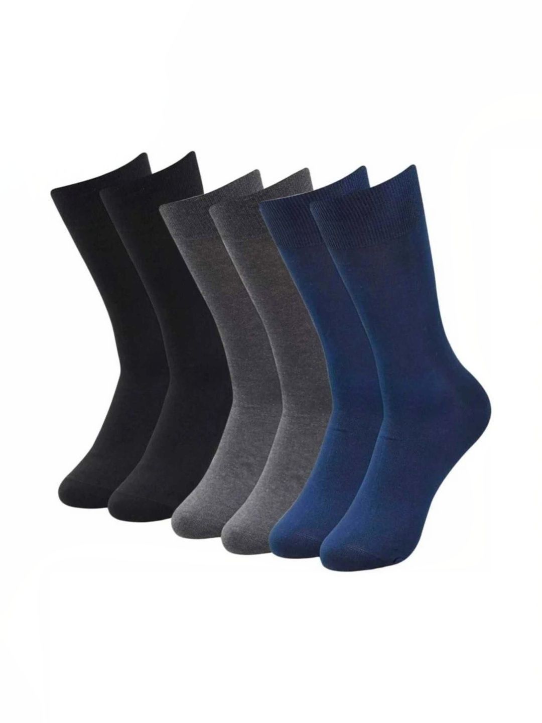 akeet trend Unisex Pack of 3 Cotton Assorted Calf Length Socks