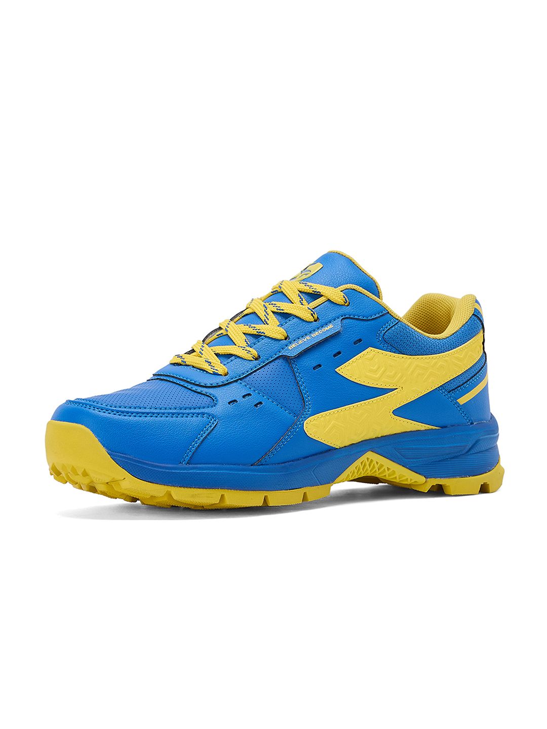 SG Club Evo Stud Shoes Blue-Yellow - Mesh Upper EVA Stable Support