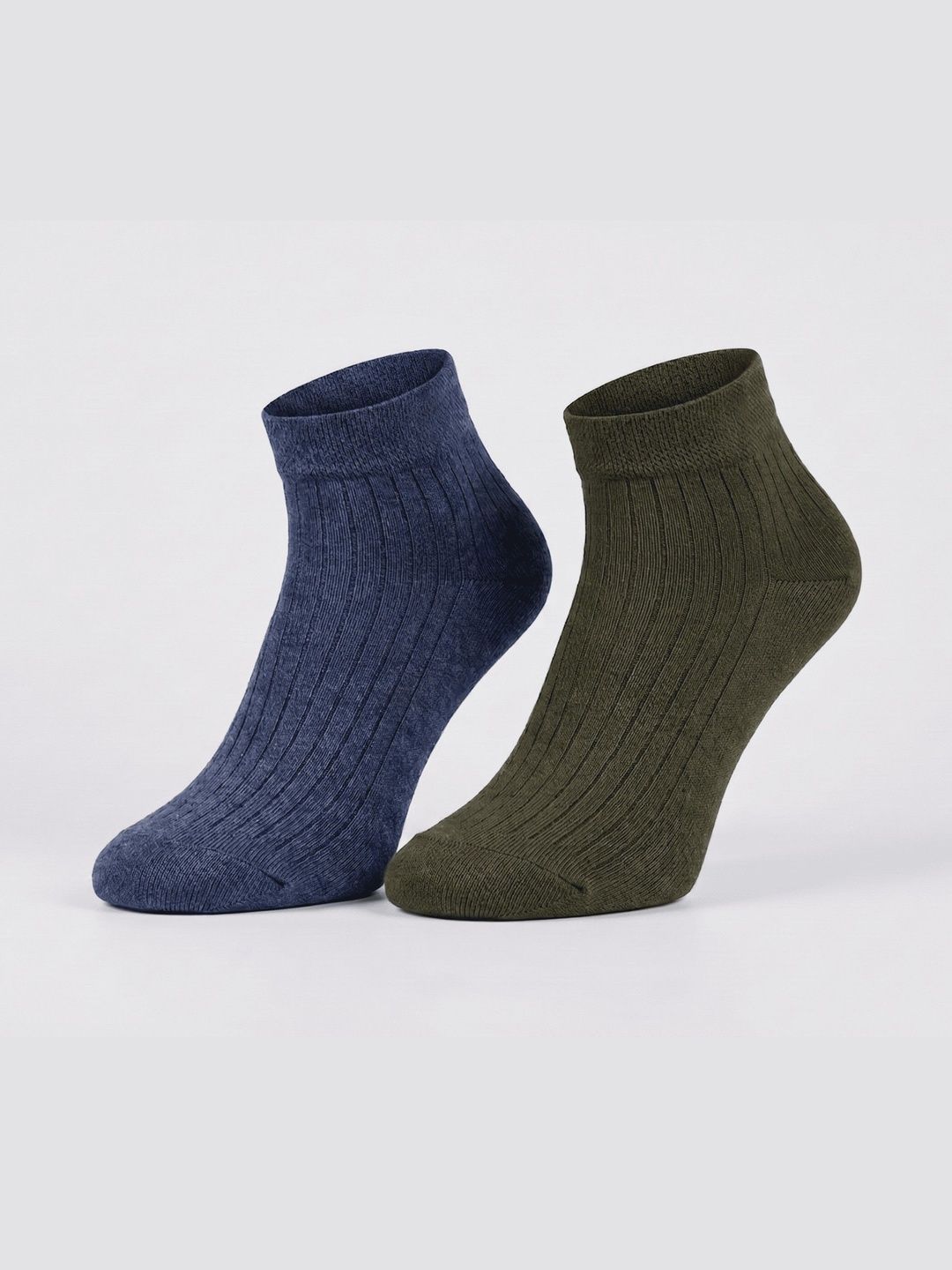SZN Unisex Pack of 2 Cotton Assorted Patterned Ankle Length Socks
