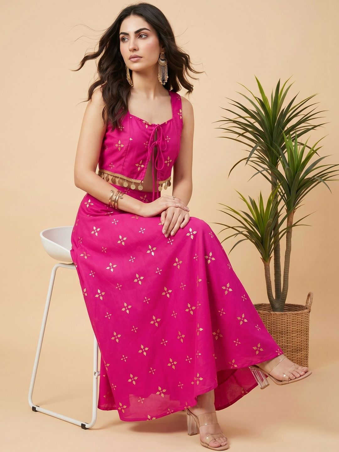 CORSICA Printed Top with Skirt